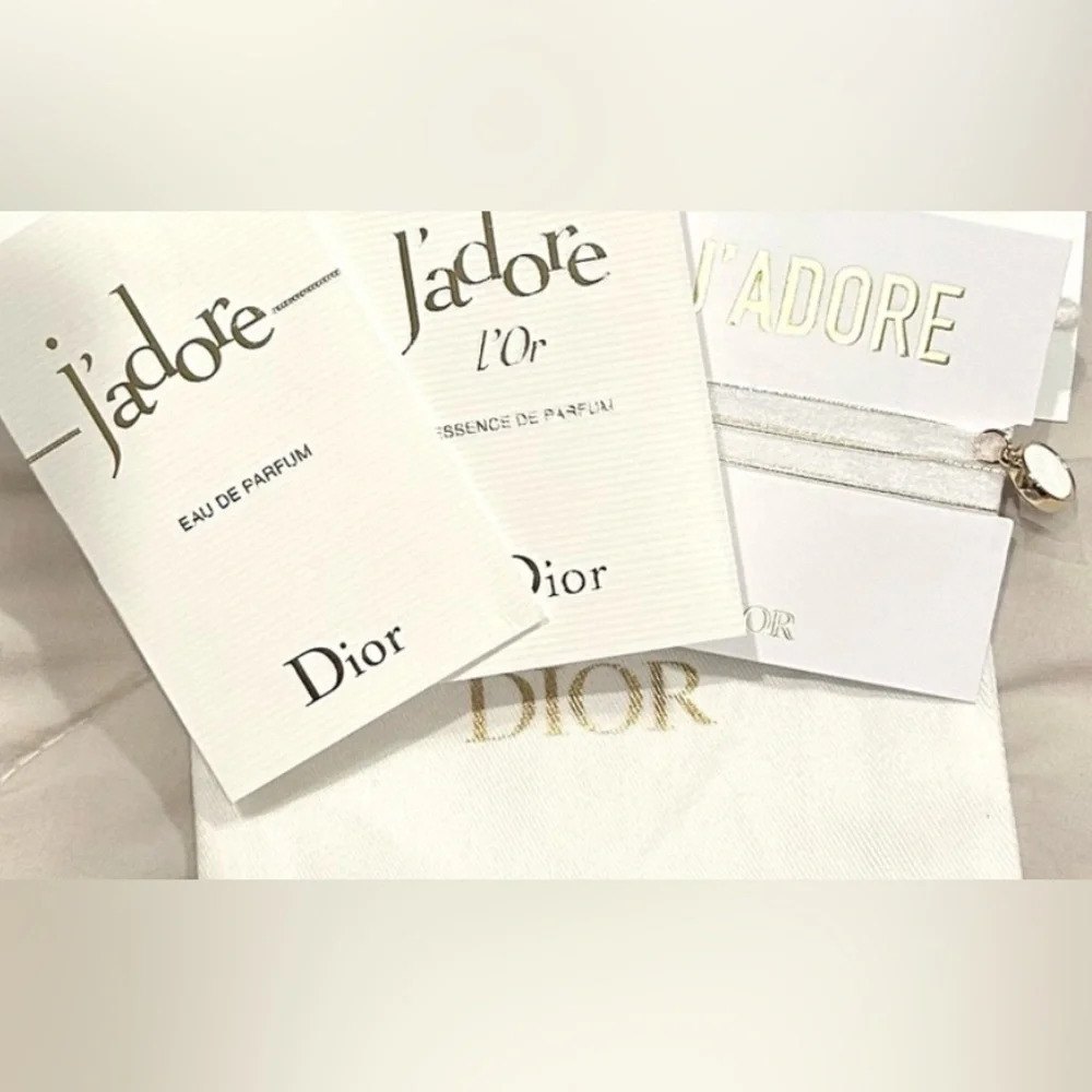 Dior J'adore 4 piece set- Pendant Scent Diffuser Bracelet + 2 Jadore scents - Picture 2 of 4